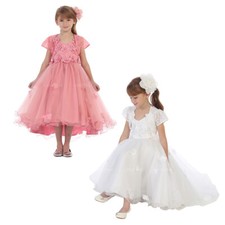 Hi-Low Flower Girl Dress Graduation Prom Bridesmaid Recital Formal Birthday