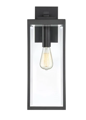 Quoizel Westover 1-Light 20-in Earth Black Outdoor Wall Light - Picture 6 of 7