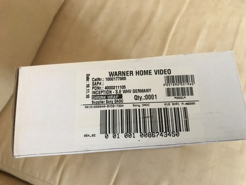 Inception blu-ray with Limited Edition Briefcase OOP factory sealed new German - Picture 9 of 9