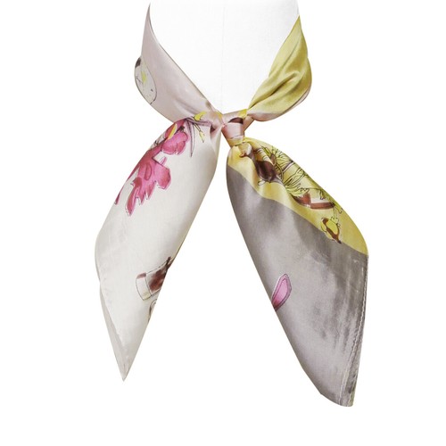 Wrapables 100% Silk Neckerchief Square Scarf, Cosmo - Picture 5 of 5