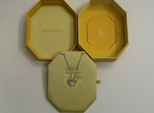 Swarovski Una Heart Pendant Small Crystal White Necklace Birthday Love 5625533