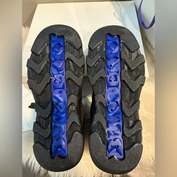 Burberry Men Black Suede Blue Fur Boots Size 43( US 10) | eBay