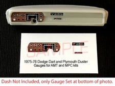 1975 - 1976 DODGE DART & PLYMOUTH DUSTER GAUGE FACES for 1/25 AMT MPC—PLS READ