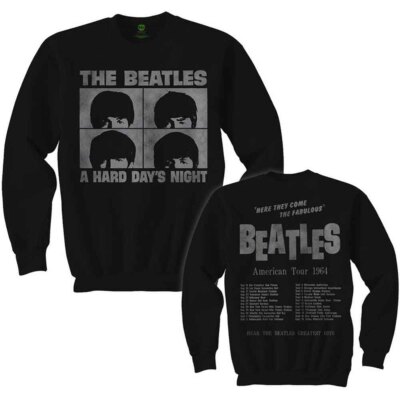The Beatles 'Hard Day's Night' Black Long Sleeve T shirt
