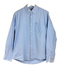 Tommy Hilfiger Men s Small Regular Fit Blue Cotton Long Sleeve Shirt