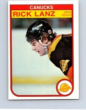 VINTAGE HOCKEY CARD O-PEE-CHEE 1982 VANCOUVER CANUCKS RICK LANZ  NO797