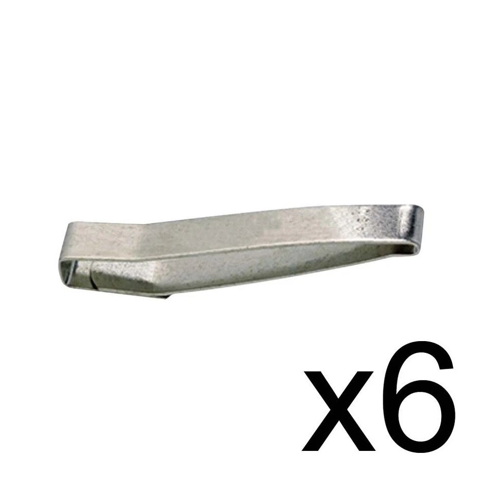 BARBER SALON BEAUTY SCALPMASTER CAPE ATTACHMENT METAL COLLAR CLIP 6 PC