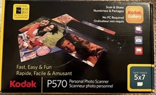Kodak P570 Personal Handheld Photo Scanner w/ Cords & Box No MicroSD Card