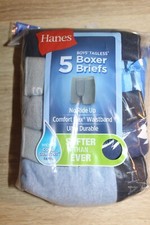 NEW Hanes Boys Comfort Flex Fit Boxer Briefs 5 Pack