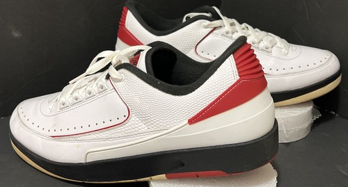 Nike Air Jordan 2 II Retro Low "Chicago 2016" Size 12.5! Wht/Red/Blk 832819-101 - Picture 5 of 9