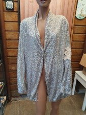 Xuna Pailetten-Jacke silber