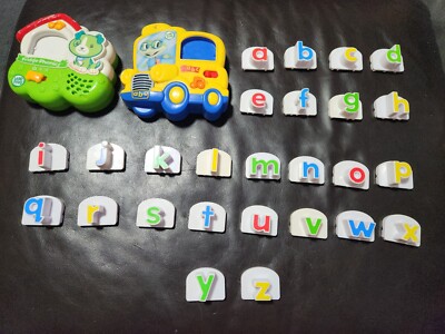 LeapFrog Fridge Phonics Scout & Bus & 20 Alphabete gebraucht 