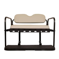 Yamaha Golf Cart DRIVE2 GTW Flip Flop Rear Seat Kit Fold Down Back Seat Stone