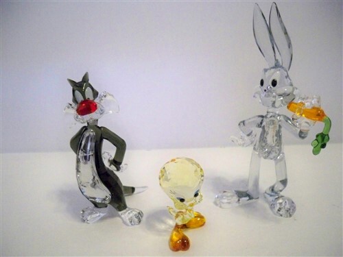 SWAROVSKI BUGS BUNNY TWEETY BIRD & SYLVESTER CAT - LOONEY TUNES