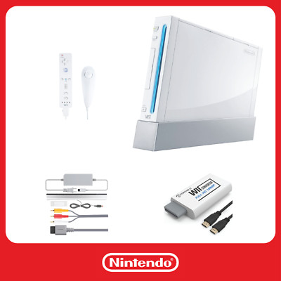 Nintendo Wii Console HDMI Bundle   Mario Kart, Wii Sports,  Mario Bros   Tested!