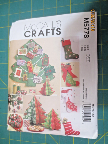 Uncut McCalls Crafts Pattern M5778 Christmas Stocking Stuffer Tree ...