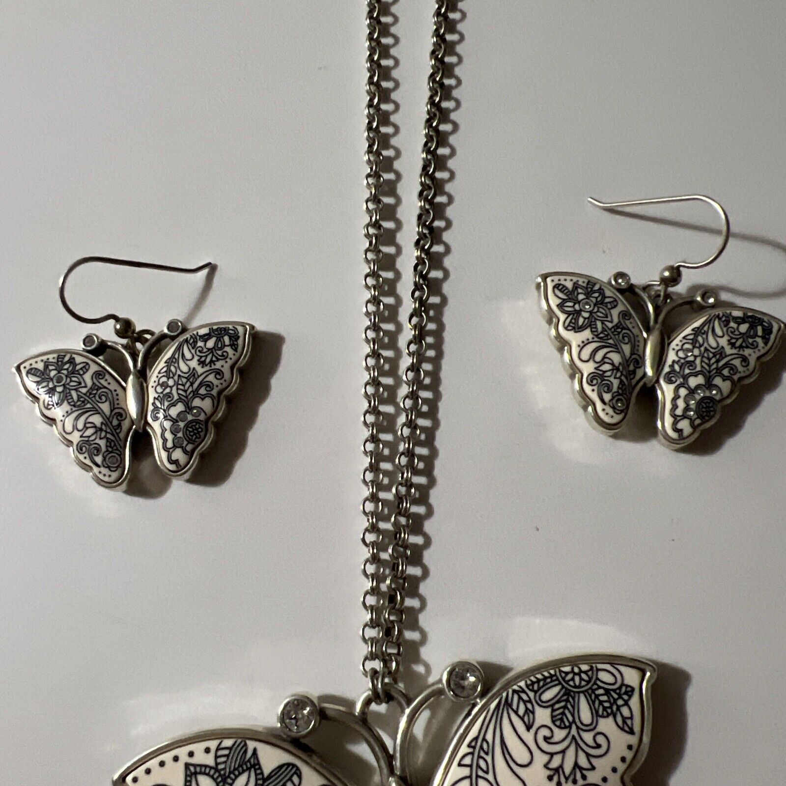 Butterfly Brighton Necklace And Earring Set - image 3