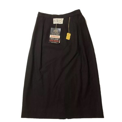 Vintage Britannia Doeskin Flannel 100% Wool Pencil Skirt 22