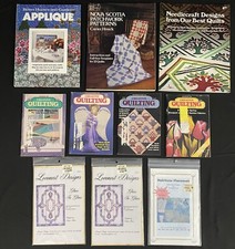 Vintage Quilting magazines and patterns Lot of 12