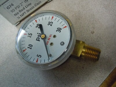 #ad #ad Precision gauge pressure gauge G74 0 30 psi 0.2 2.00 kg cm2 0.2 2.00 bar New $13.00