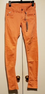G-Star Raw Super Stretch Lynn Skinny COJ Womens Tangerine