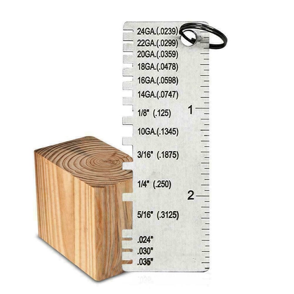 Wire/Metal Sheet Thickness Gauge Welding Gage Plated tool P3L1 size