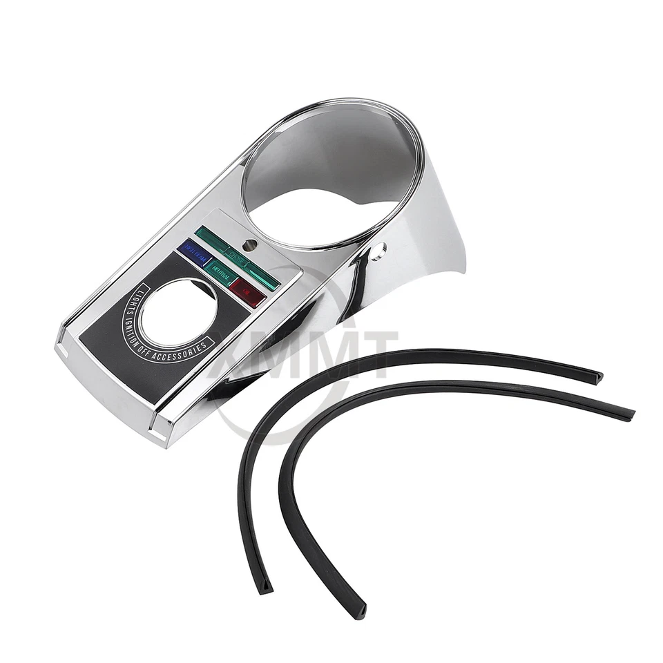 Chrome Dash Speedometer Panel For Harley Shovelhead Electra Glide Softail FXSTC Foto 4 de 4