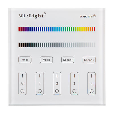 MiBoxer 2,4G 230V 4 Zone TOUCH Wand Controller T3 RGBW