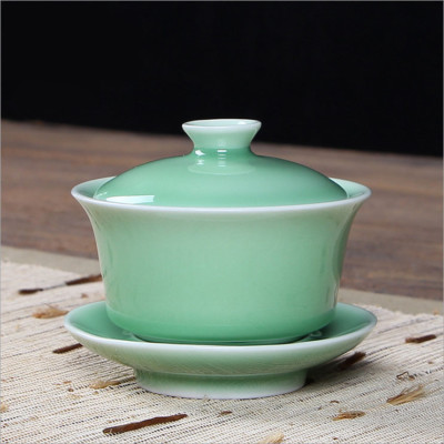 Longquan Celadon Teabowl,jade Green Porcelain Teabowl 4 Optional Colors 龙泉弟窑青瓷茶碗