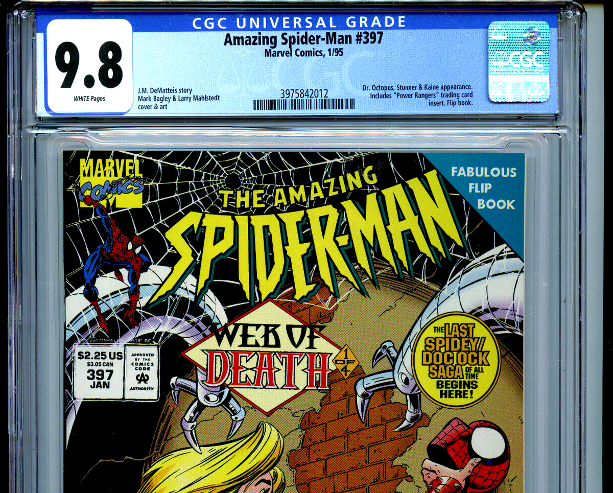 マンクスマン☆ Amazing Spider-man # 397 CGC 9.8 1995 Marvel Flip Book 1st