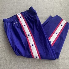 Spalding TEAR-AWAY PANTS Nylon Snap Purple Hot Pink X-Large Vintage 1980  s 90  s