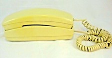 Push Button Trimline Type Touch Tone Desk or Wall Phone Ivory Telephone Works
