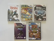 Wii LOT 5 FLINGSMASH SHAUN WHITE SNOWBOARD SKATEBOARD SAMBA DE AMIGO ROCK N ROLL