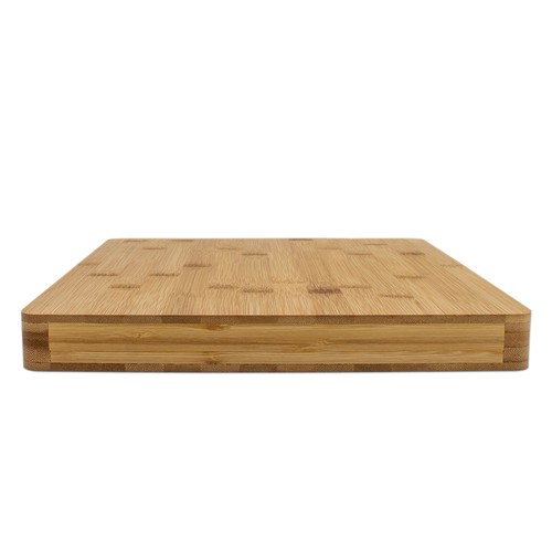 Bambus Schneide Brett massiv - 38 x 31 cm - Holz Servier Platte Küchen Unterlage - Bild 3 von 6