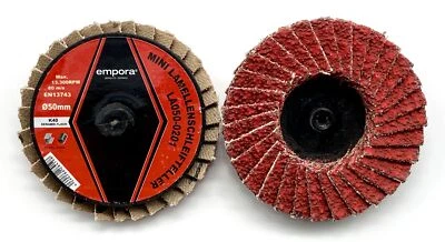 ALPEN MAYKESTAG Roloc Mini discos de abanico Empora 50 mm Mini Flap Disc acero INOX cerámica K40-K120