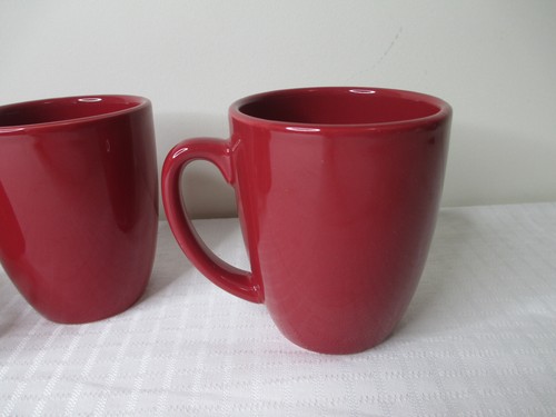 Corelle Coordinates Steinzeug Kaffeebecher beerenrote Farbe 4" 5er Set - Bild 2 von 4