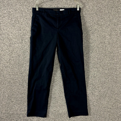 Banana Republic Women's 8 Dark Blue The Avalon Slim Straight Chino Pant