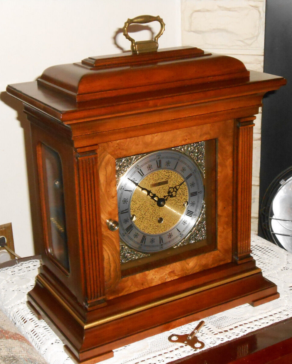 Howard Miller MANTEL CLOCK TOMPION 612-436 TRIPLE CHIME KEY 