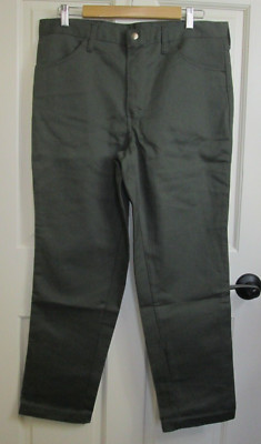 NWT Vintage Western Ranch Jeans Green Mens Size 36x27.5 Tapered No Iron 84-30071