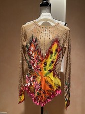 Rhythmic Gymnastics Leotard Used Handmade Swarovski