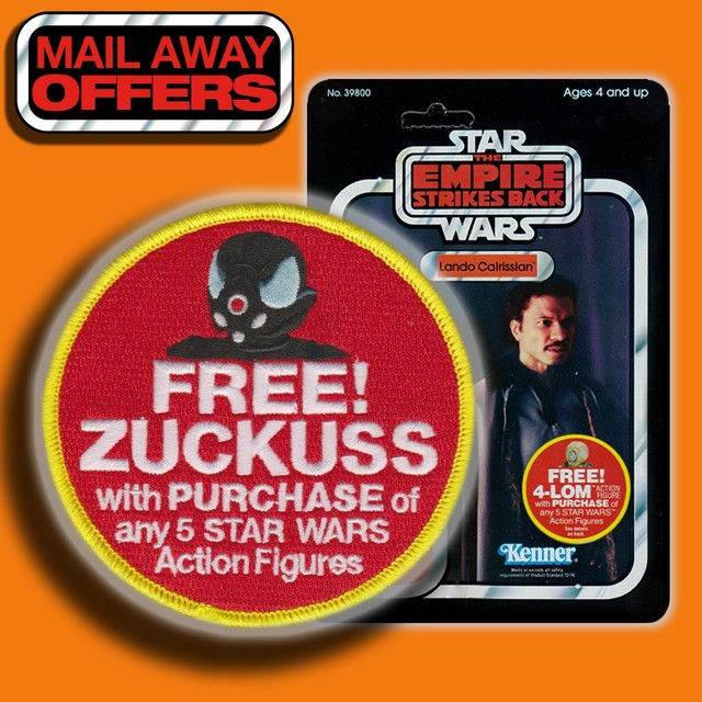 2020 Kenner STAR WARS "FREE ZUCKUSS mail-away offer" Vintage style 3.5" patch 2020 Kenner STAR WARS "FREE ZUCKUSS mail-away offer" Vintage style 3.5" patch
