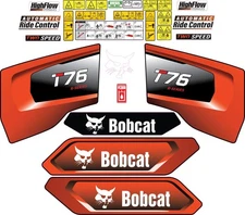 Fits Bobcat T76 Decal Kit Skid Steer / safety decals 3M VINYL / FREE SHIPPING