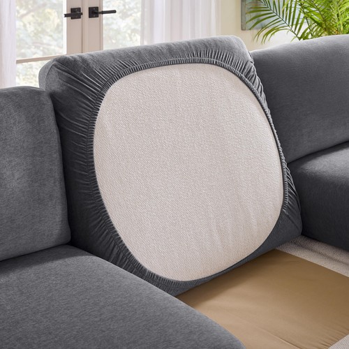 Cedar Stretch Texture Sectional Slipcovers, Large Couch Cushion Covers for Se... - Picture 2 of 4