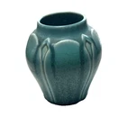 Vintage Rookwood arts & crafts #2089 blue green 1924 marked vase 4” tall x 3.5 “