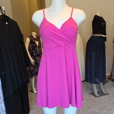 Wild Fable Women  s Pink Solid V-Neck Adjustable Strappy Mini Dress M