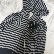 Women s Stripe Hoodie in Black