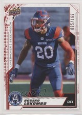 2020 Upper Deck CFL Red 25/165 Boseko Lokombo #122 11pj