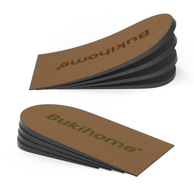 Adjustable Heel Lift Inserts for Shoes - Bukihome Medium (Pack of 2), Brown 