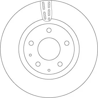 TRW DF6575 Disco freno ventilato, verniciato - Immagine 2