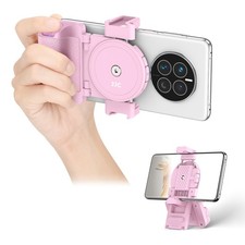 JJC Phone Camera Grip with Wireless Remote, Smartphone Handle Pink